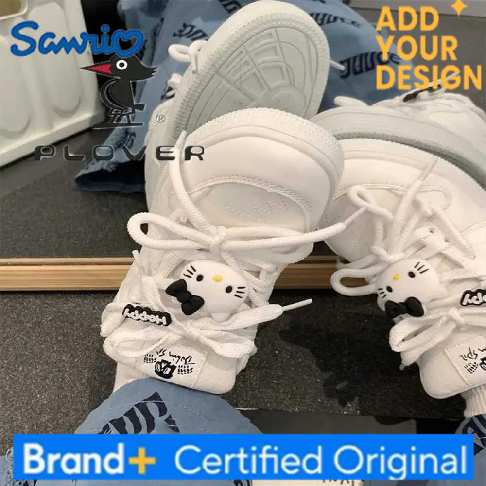 Sanrio New Sanrios Kawaii Hello Kitty Shoes Female Cartoon Anime Thick Bottom Plate Shoes Cute Girls Student Womens Casual Sneakers H251223