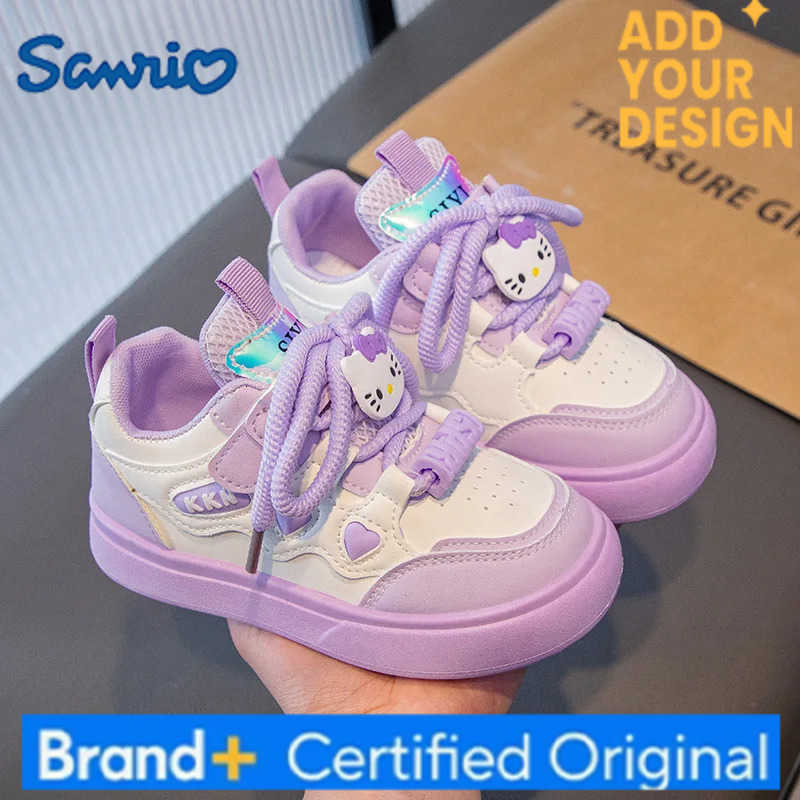 Sanrio New 2025 Spring Autumn Girls Fashion Sneakers Princess Style Lightweight Casual Shoes for Little Girls H251223