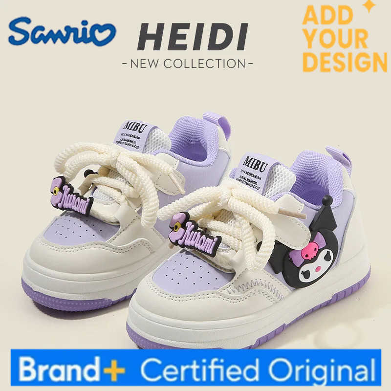 Sanrio 2025 Childrens Casual Shoes Girls Comfortable Board Shoes Breathable Non Slip Running Shoes Sneakers H25122311