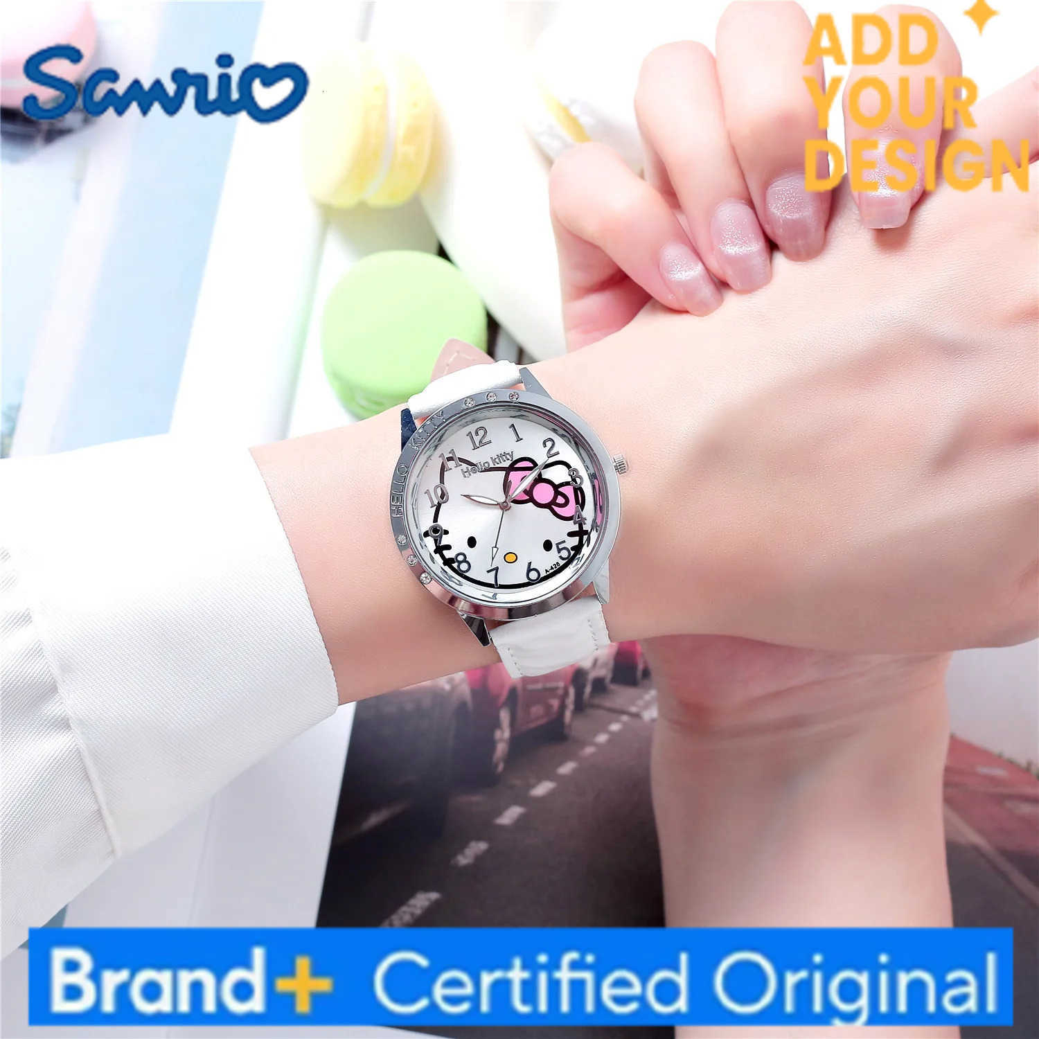 Sanrio Hello Kitty Kids Quartz Watch Women Casual Waterproof Kawaii Cartoon Watches Fashion WristWatch Birthday Gifts H251223