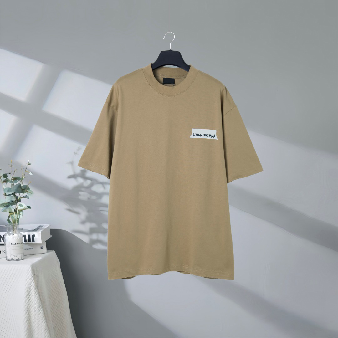 Men's Plus Tees & Polos t-shirts Round neck embroidered and printed polar style summer wear with street pure cotton 23f