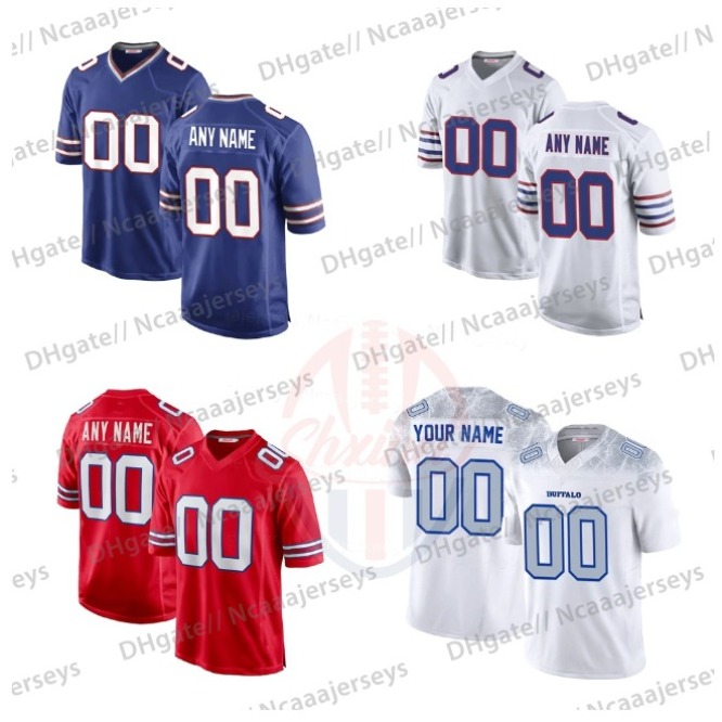 Ncaaajerseys Personalized Custom 2025 Rivalries Football Jersey Josh Allen Joey Bosa Gabriel Davis Von Miller Dawson Knox Jim Kelly Embroidered