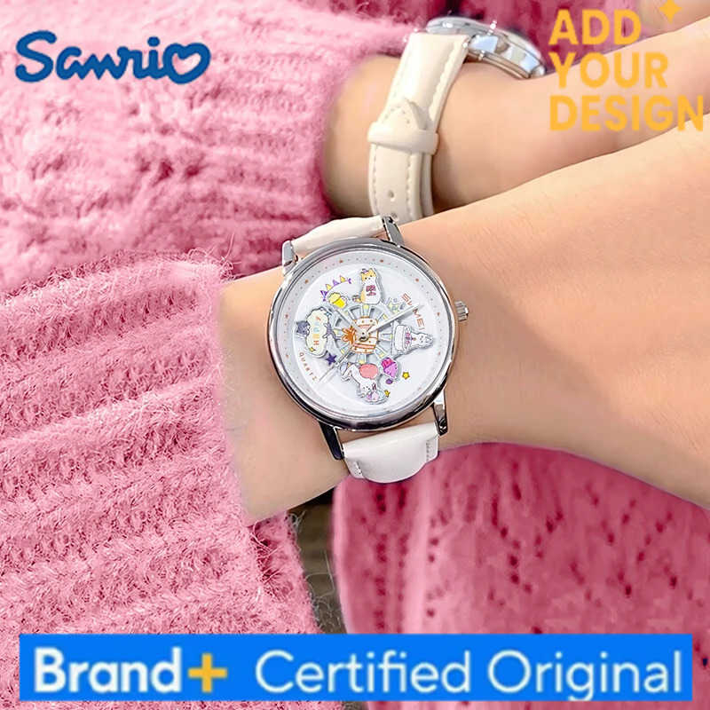 Sanrio SKMEI Fashion Cartoon Watch Cute Cat Quartz Womens Watch Rotate The Dial Student Luminous Waterproof For Girls Students Gift H251223