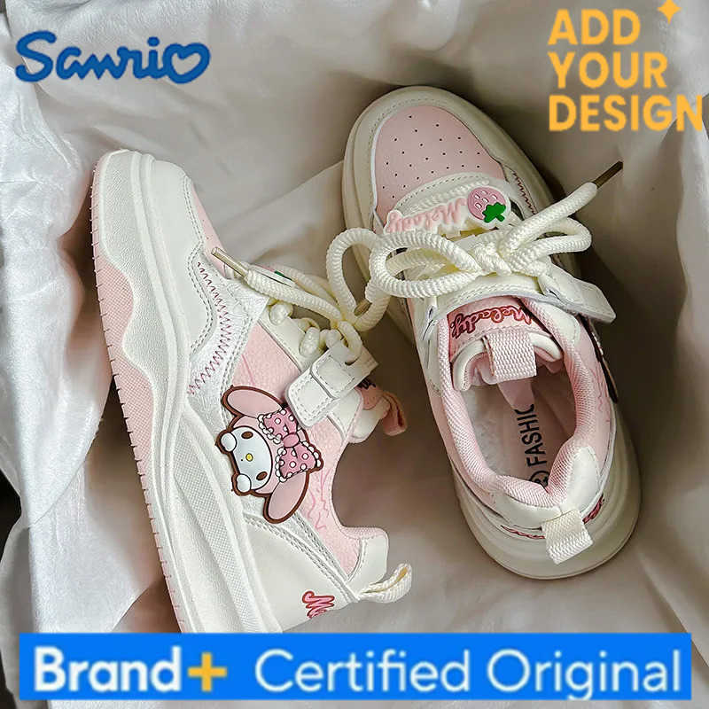 Sanrio Kids Sneakers for Girls Cute Cartoon Kuromi Children Tennis Shoes Fashion Versatile Toddlers Causal School Sports Shoes Non-slip H251223