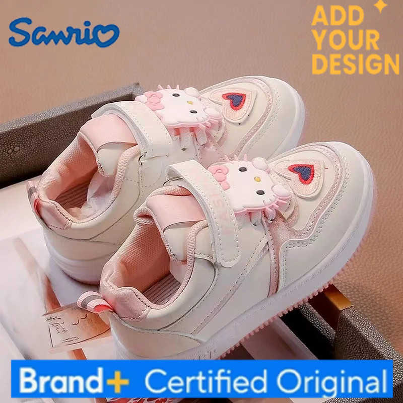 Sanrio hello kitty cat Low Top 2025 autumn New pink Breathable Versatile Single Shoe real photos children shoes For Students kids shoes H251223
