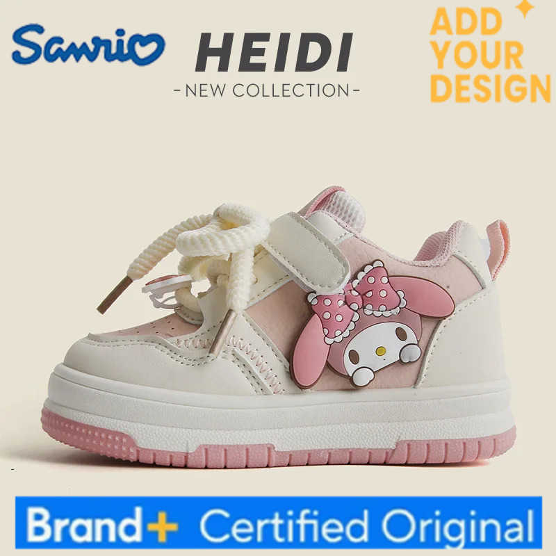 Sanrio My Melody Childrens Shoes Kuromi cartoon childrens outdoor leisure shoes Anime Spring and Autumn Girls Anti slip Sports Shoes H251223