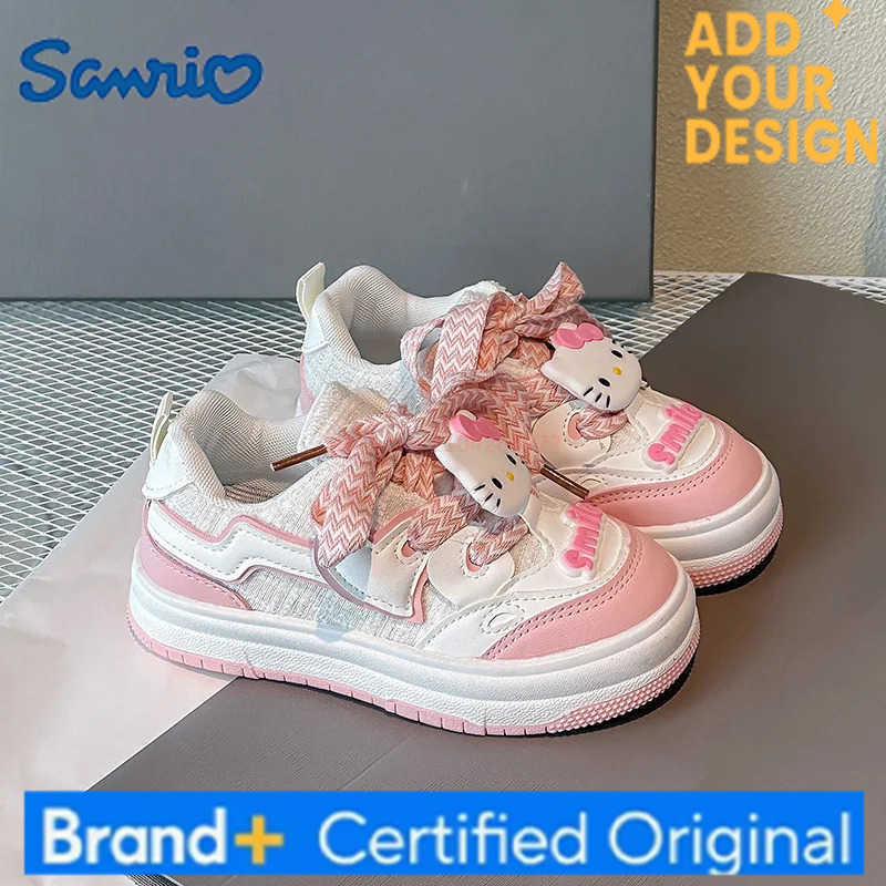 Sanrio 2025 Kawaii Hello Kitty Students Cute Cartoon Sneakers Student Comfortable Running Shoes Non Slip Shoes Birthday Gift For Kids H251223