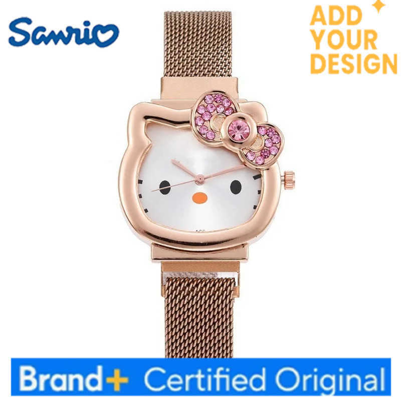 Sanrio NEW Latest Watch Hello Kitty Casual Luxury Watch Couple Style Childrens Gift Student Watch Quartz Watch H251223