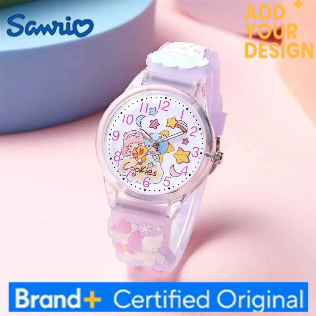 Sanrio Hello Kitty children Watch Kuromi Cinnamoroll Kawaii Quartz Casual My Melody WristWatch Women Girl Children Gifts H2512231