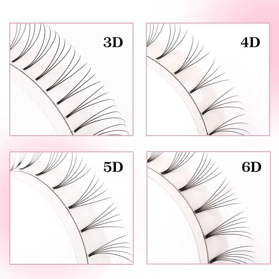 AGUUD Soft Natural Premade Volume Fans Short Stem 3d/4d/5d/6d Russian Volume Professional Eyelash Extension Faux Mink Lash CilioT251223