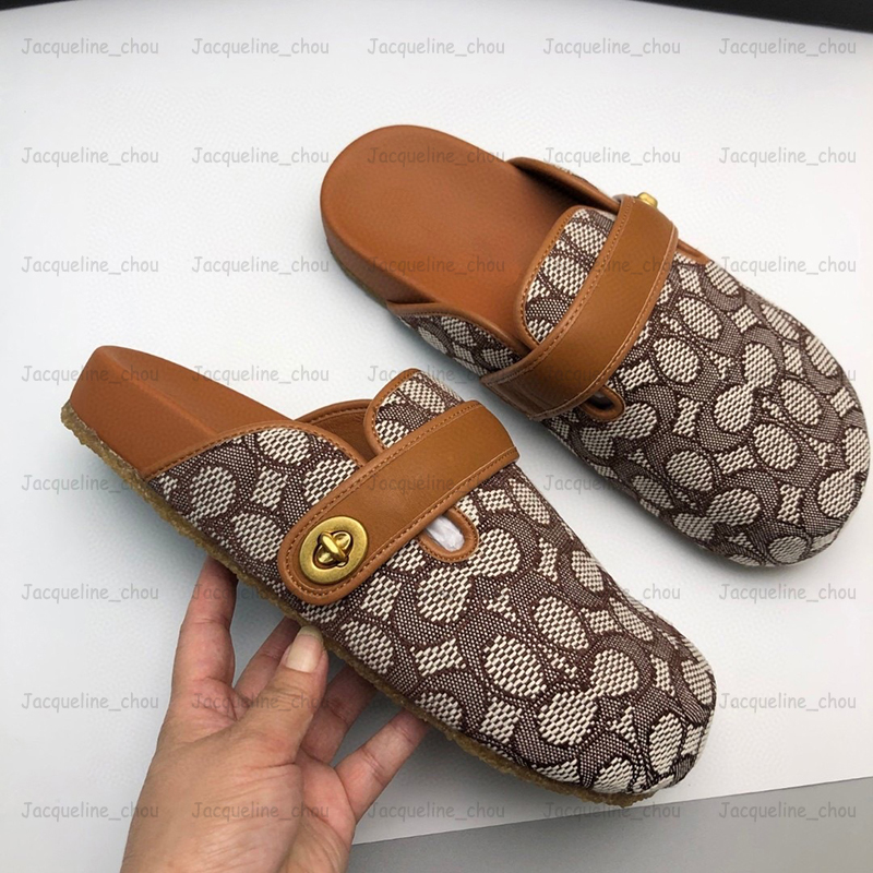Women Archival Buckle Clogs Slippers Ashton Clog Loafers Suede Designer Fur Slides Beach Flats Sandals Genuine Leather Slipper Casual Shoes Size 36-42