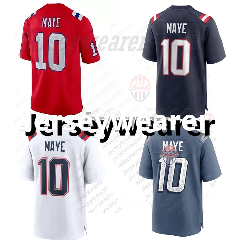 New Football Jersey Drake Maye TreVeyon Henderson Stevenson Gibson Diggs Gonzalez DeVito Custom Letter Name Number Stitched