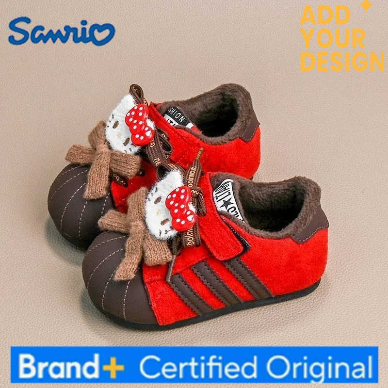 Sanrio Autumn and winter new Hello Kitty soft-soled breathable wear-resistant thickened casual shoes popular sports shoes H251223