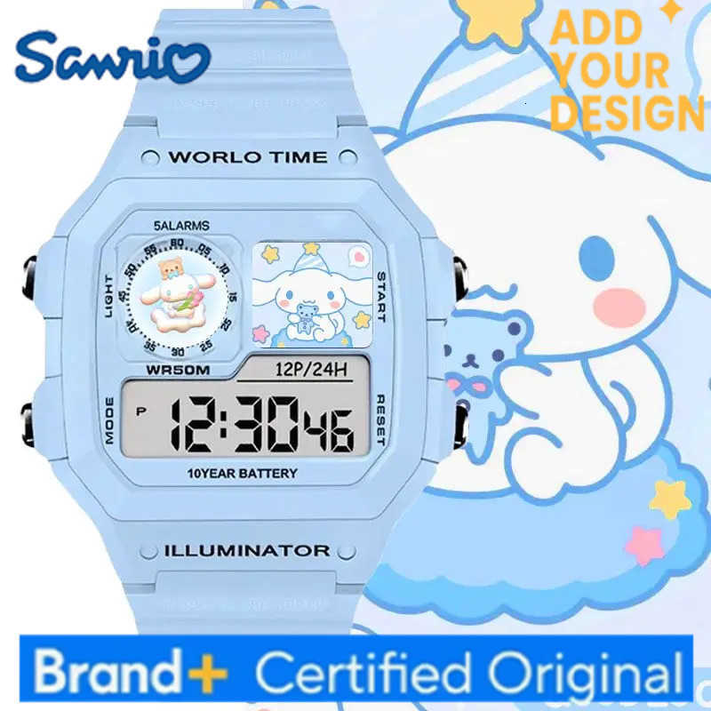 Sanrio Hello Kitty Kuromi My Melody watch creative high-value cartoon printed student smart sports waterproof wristwatch gift H251223