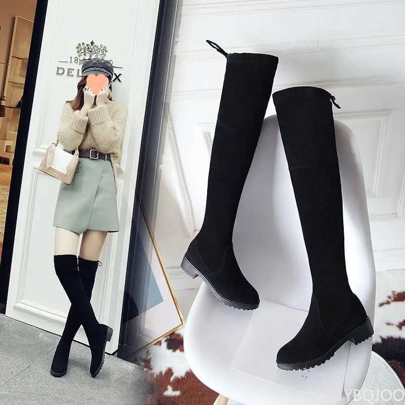 Women Shoes 2022 Winter Shoes Women Boots Fashion Waterproof Snow Boots for Women Over The Knee Thigh High Boots Botas De MujerT251223