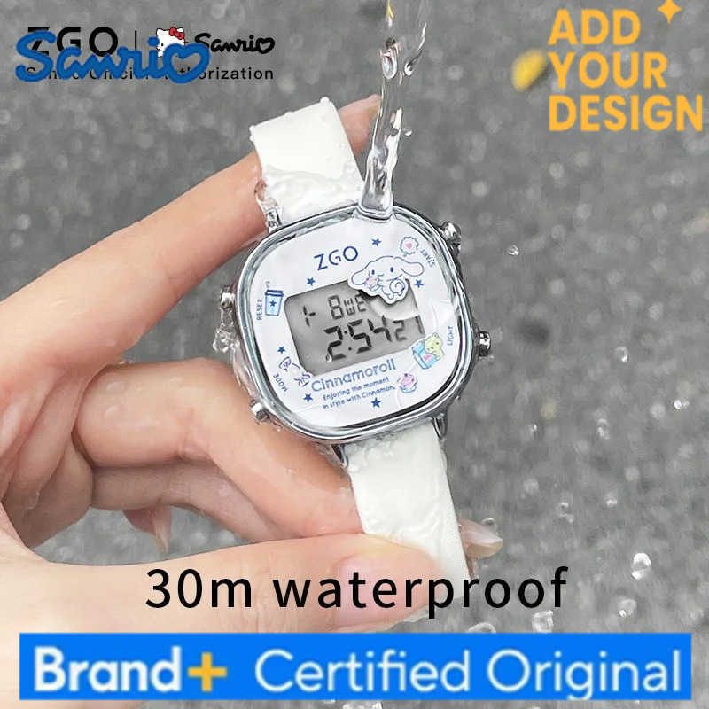 Sanrio X Hello Kitty Kids Watches Digital Watch Waterproof LED Childrens Watch Student Luminous Electronic Watch Gift 830 H251223