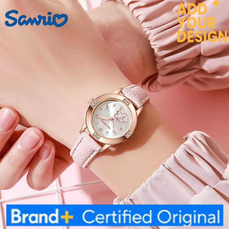 Sanrio Hello Kitty Watch Kawaii Kuromi Cinnamoroll Quartz Casual Fashion Melody WristWatch Women Kid Girl Children Gift H2512231