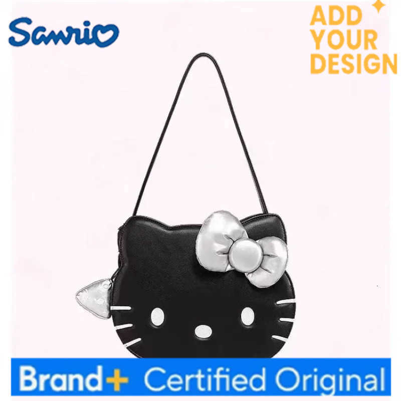 Sanrio PU New Hello Kittys Crossbody Bag Shoulder Bag Anime Cartoon Girl Cute Large Capacity Tote Bag Printing Bags for Woman H251223