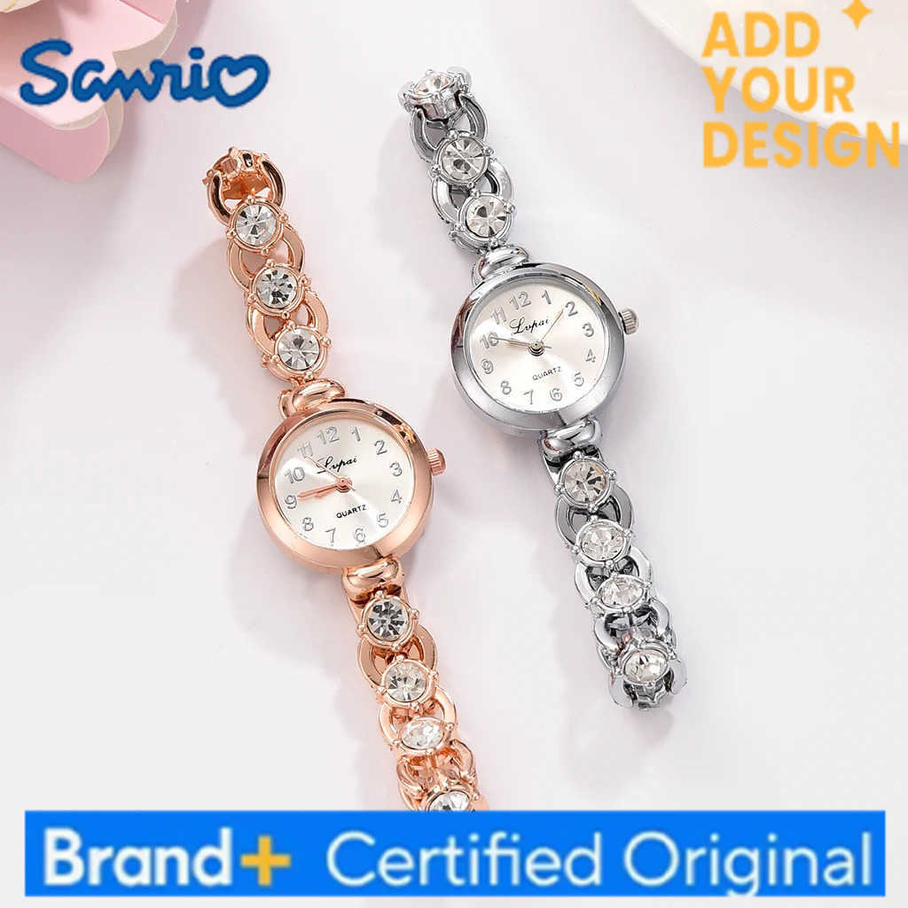 Sanrio Women Watches 2024 Luxury Brands Stainless Steel Crystal Bracelet Wrist Watch Fashion Ladies Dress Reloj Mujer Montre Femme H251223
