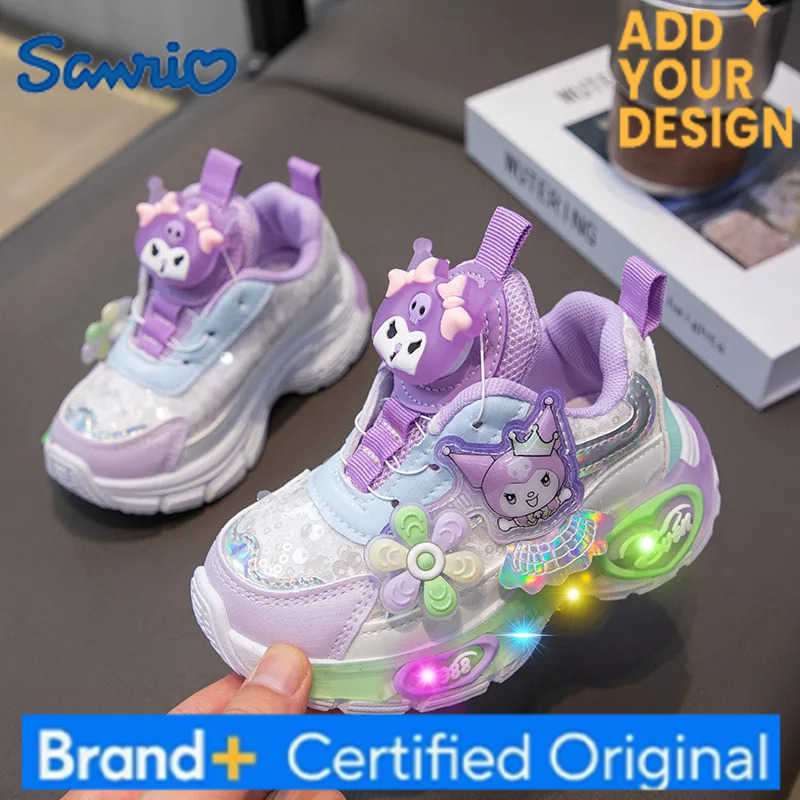 Sanrio running shoes children Toddler shoes spring autumn lighting casual shoes hello kitty Sneakers H251223