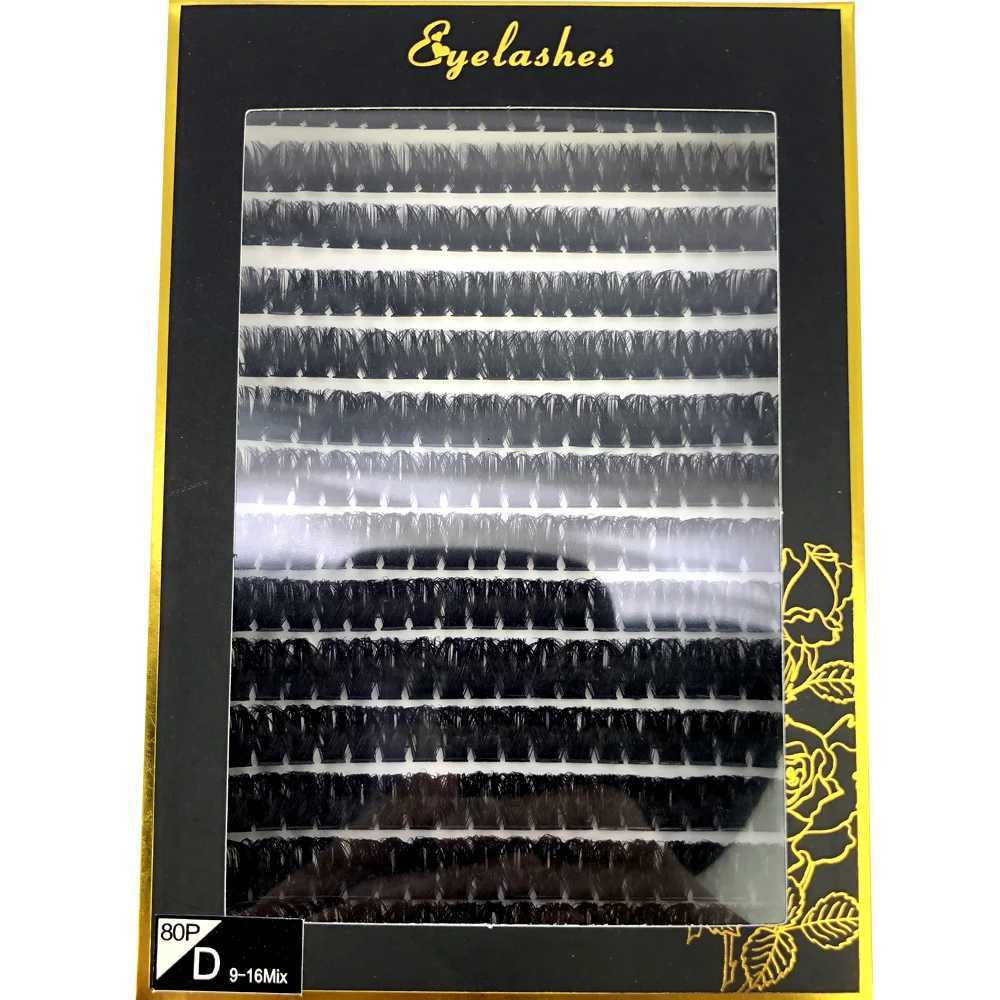 60D/80D Mink Eyelashes 100/280 Clusters Eyelash Extension Natural Individual False Lashes Russian Volume Lash Makeup Cilia CiliT251223