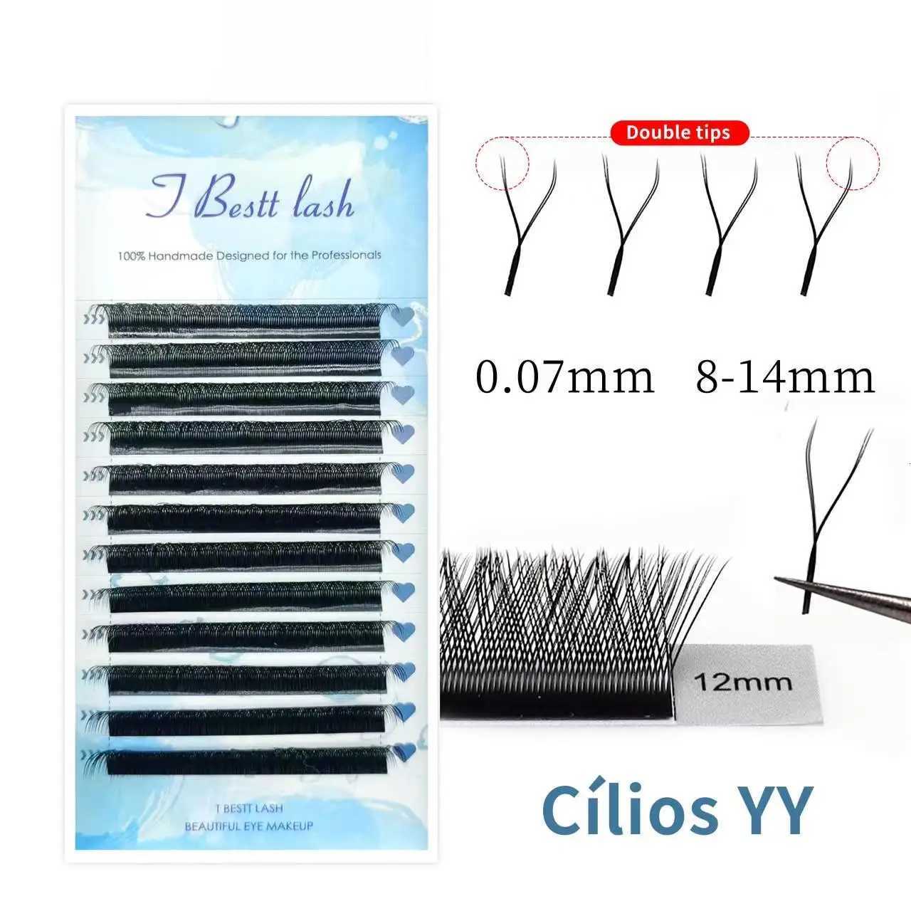 Tbestt 5D-W Shaped Eyelash Extension Premade Volume Fans Clover W Style Lashes False Mink Soft Easy Faning EyelashT251223