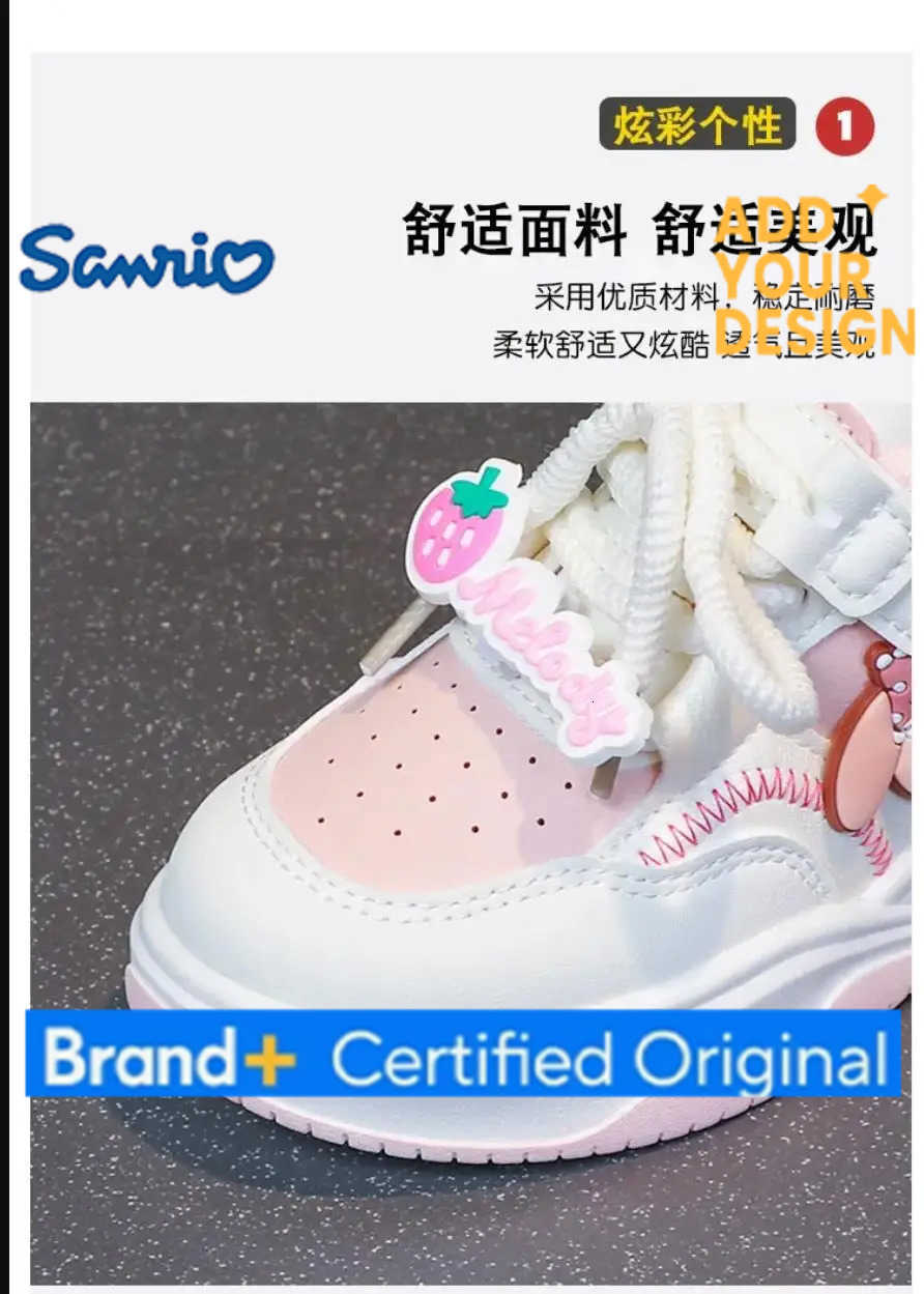 Sanrio platform childerns kuromi cartoon casual shoes hello kitty fall new children sneakers girls running sports shoes H251223