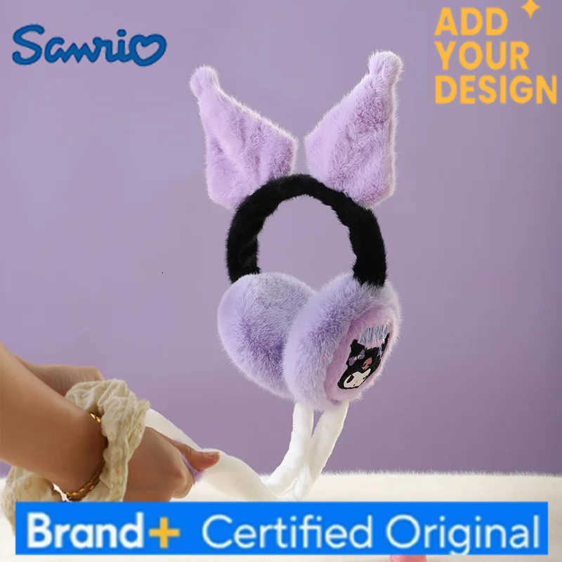 Sanrio Cute Sanrioed Kuromi My Melody Cinnamoroll Pochacco Keeps Warm and Cold Resistant In Winter with Pneumatic Earmuffs for Warmth H251223