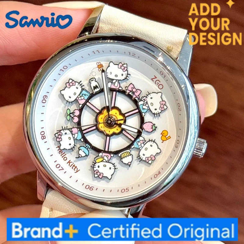Sanrio Hello Kitty Watch Kawaii Cartoon Cute Animation Creative Exquisite Fashion Versatile Girls Quartz Watch Holiday Birthday Gift H251223