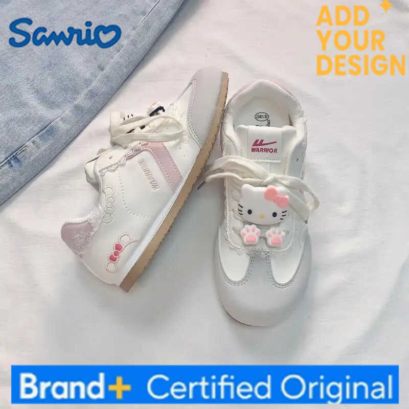 Sanrio Cute Girls Sports Shoes New Anime Womens Student Wear-Resistant Autumn Winter Casual Training Shoes Small White Shoes H251223
