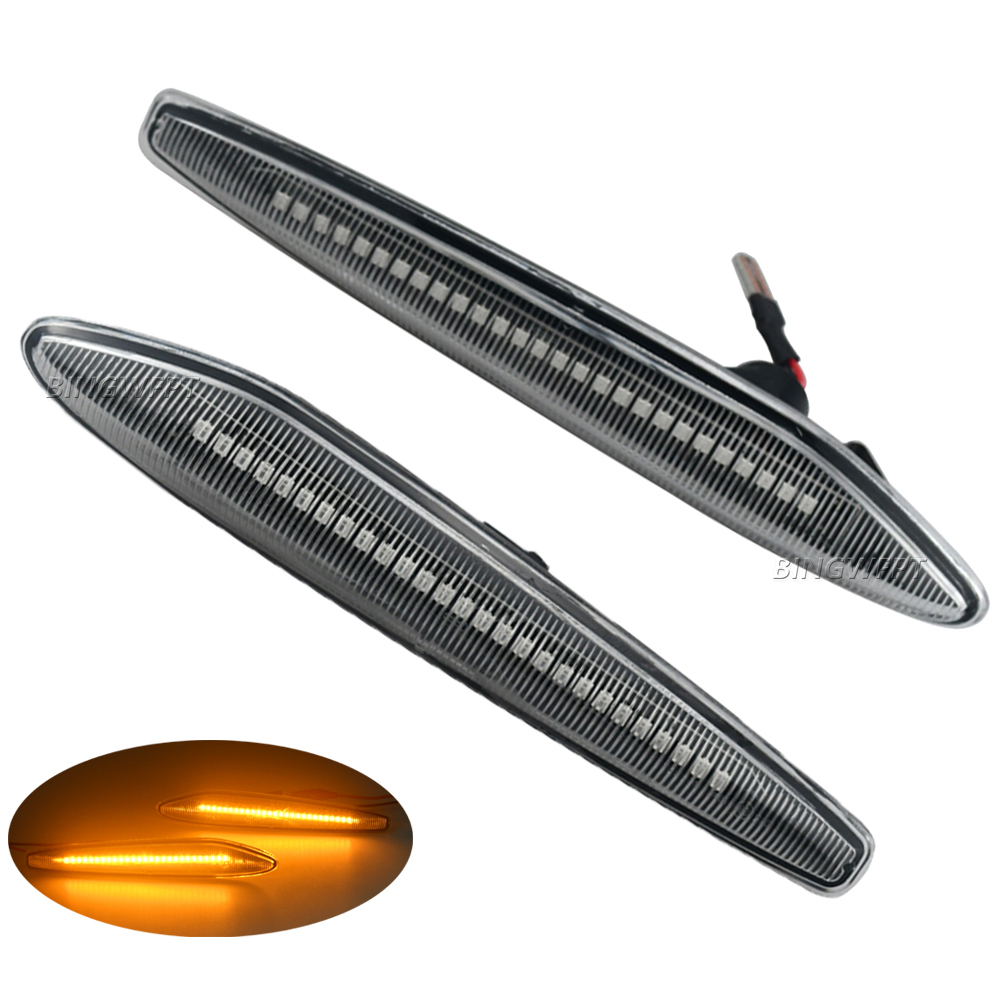 2Pcs Canbus LED Dynamic Side Marker Lights Car Turn Signal Lamps For Alfa Romeo 159 Sportwagon Brera Spider 939 OEM#60691105