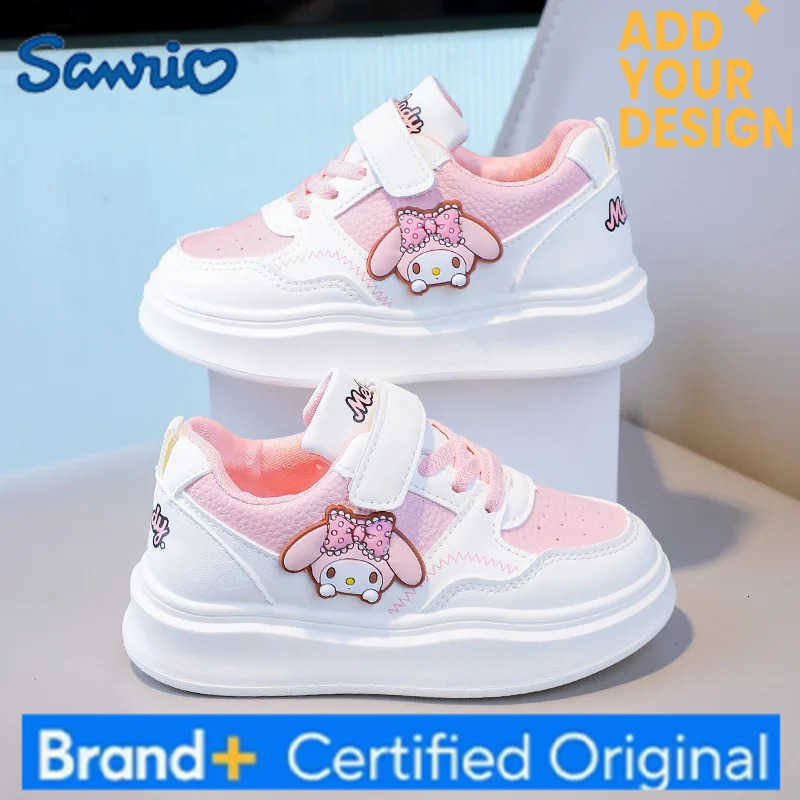 Sanrio Children Cartoon Kawaii Kuromi Melody Casual Board Shoes Spring Autumn Casual Sneakers Anti Slip Soft Sole Sports Shoes H251223