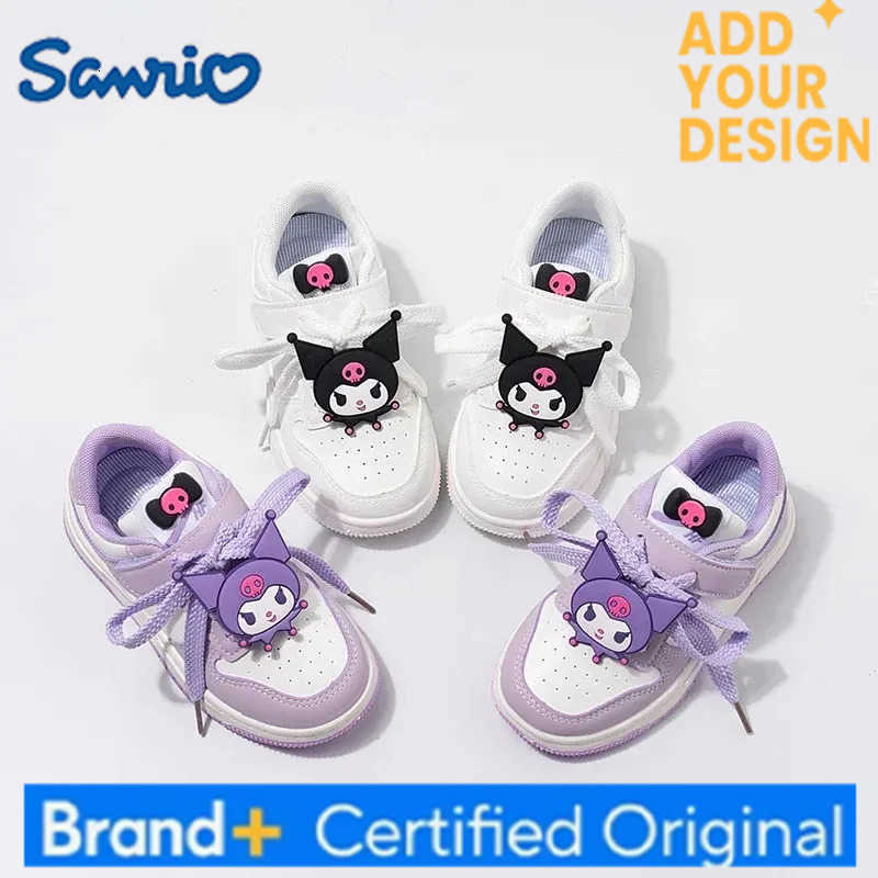 Sanrio Kuromi Childrens Casual Shoes Girls Cute Cartoon Comfortable Board Shoes Breathable Non Slip Running Shoes Sneakers H251223