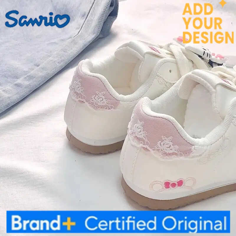Sanrio Cute Girls Sports Shoes New Anime Womens Student Wear-Resistant Autumn Winter Casual Training Shoes Small White Shoes H251223
