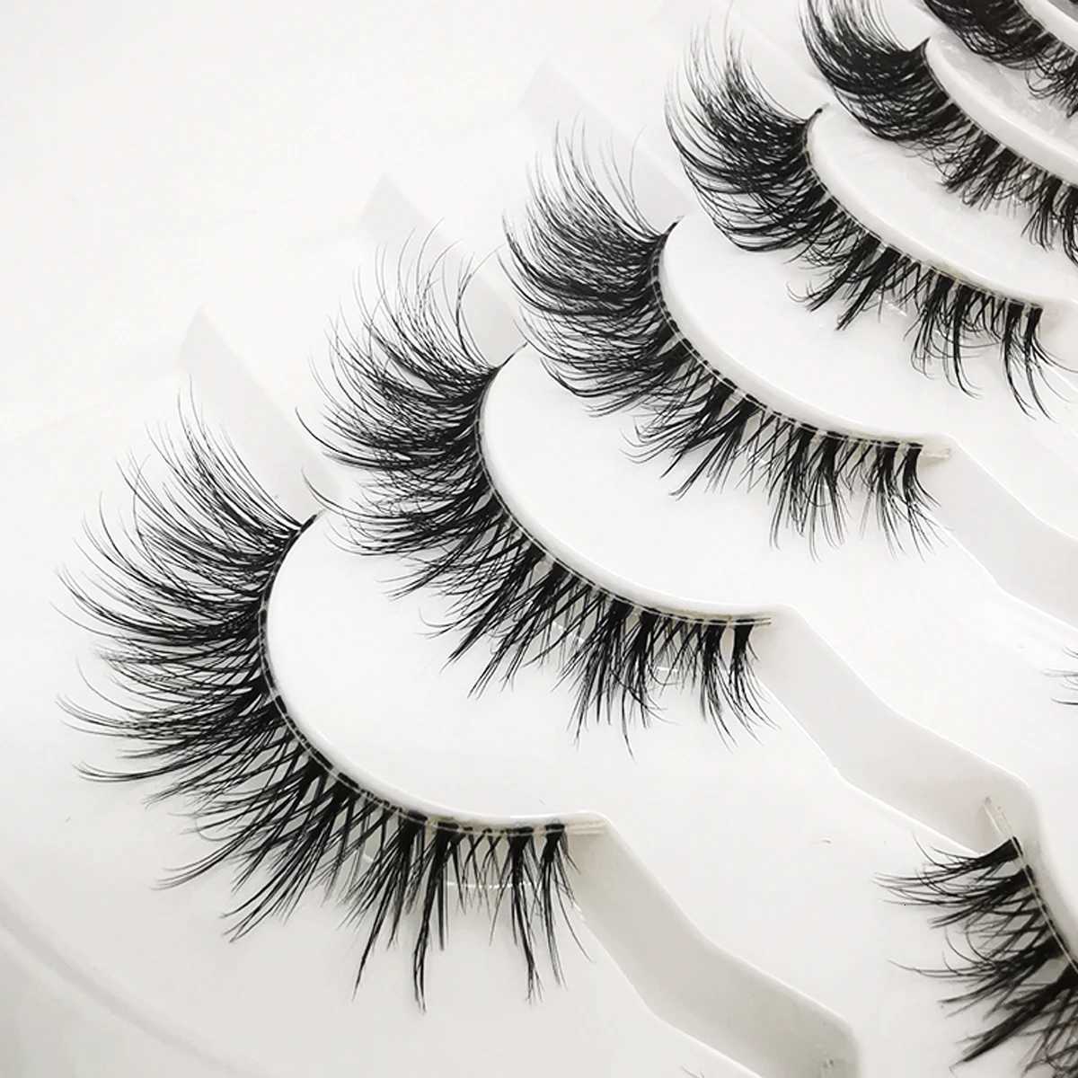 7 pairs of cat eye eyelashes artificial mink eyelashes natural appearance smart mink eyelashes full eyelashesT251223