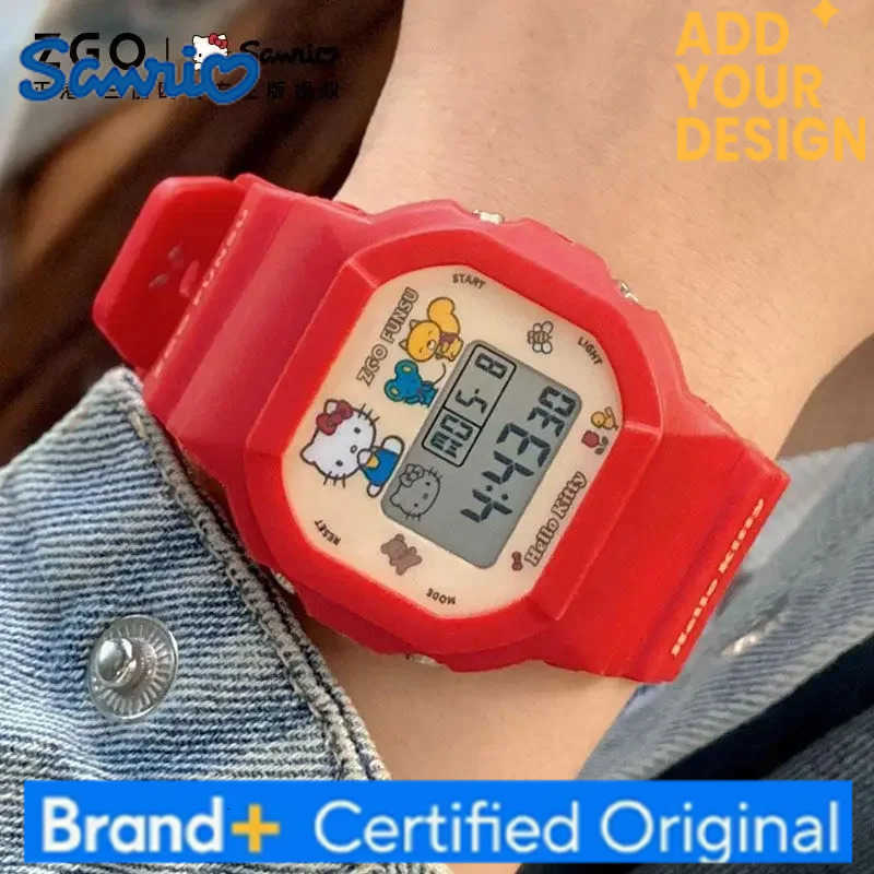 Sanrio ZGOxSeries Hellokitty Watch Red Student Womens Electronic Watches Gifts Kids H251223