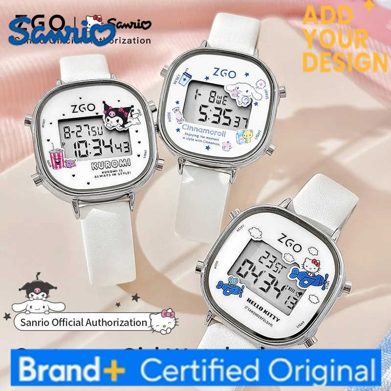 Sanrio X Hello Kitty Kids Watches Digital Watch Waterproof LED Childrens Watch Student Luminous Electronic Watch Gift 830 H251223