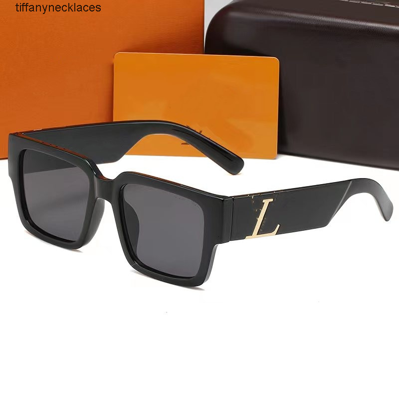 classic attitude sunglasses for men women square frame v designer unisex uv400 protection gold plated glasses frames eyew louievuitton lvs lvt louis vuittonly RYMS