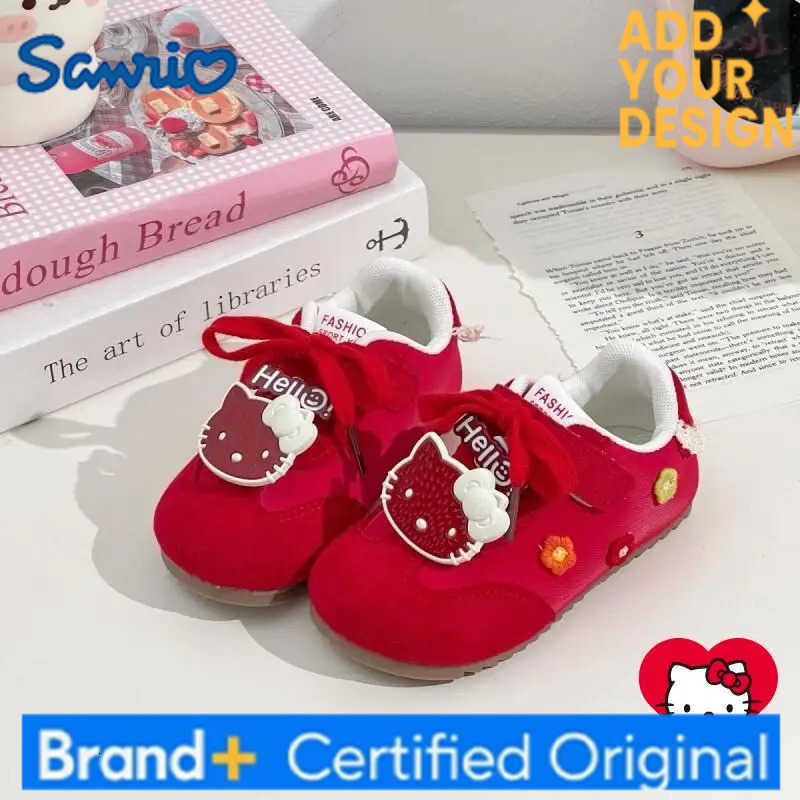Sanrio new Hello Kitty Child sneakers Kawaii Anime Casual Student Non-Slip Wear-Resistant Comfort Autumn Sneakers Training shoes H251223