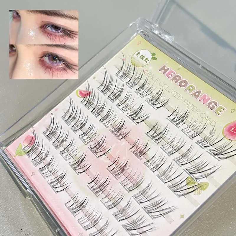 No Need Glue Self-adhesive False Eyelashes Large Capacity Upper Eyelashes Single Cluster Segmented Natura Curling DIY EyelasheT251223