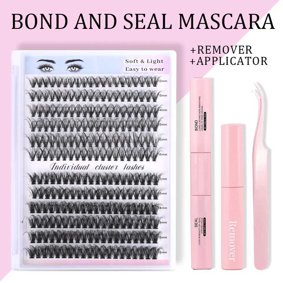 Eyelashes 240 Pcs Clusters Lash Bond and Seal Makeup tools DIY Lashes Extension kit for gluing Lashes Gluing Glue AccessoriesT251223