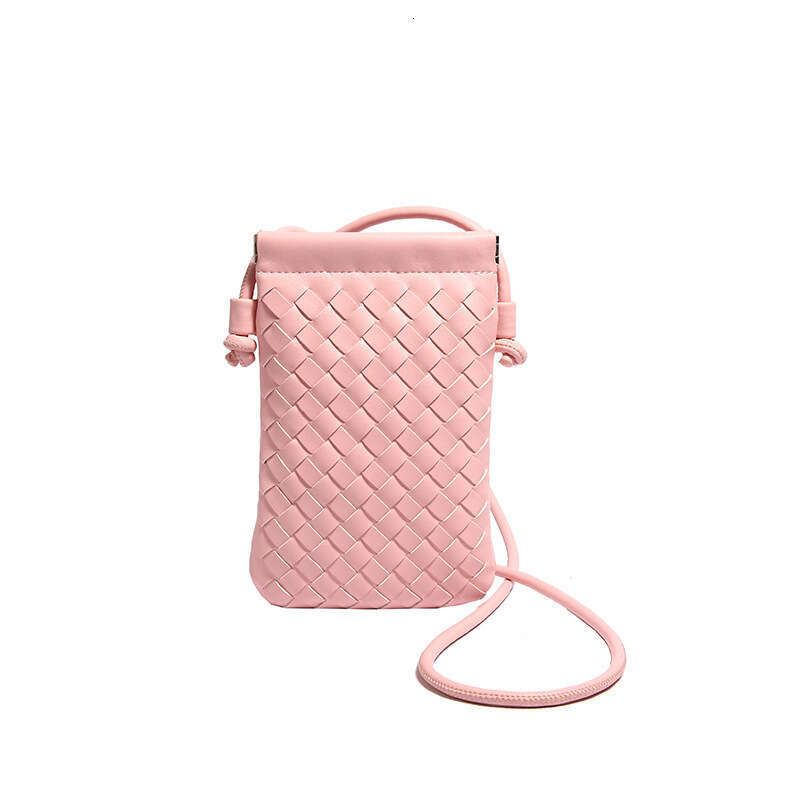 High-end Retro Woven Phone for Women 2024 Summer New Mini Shoulder Lipstick Earphone Crossbody Bag