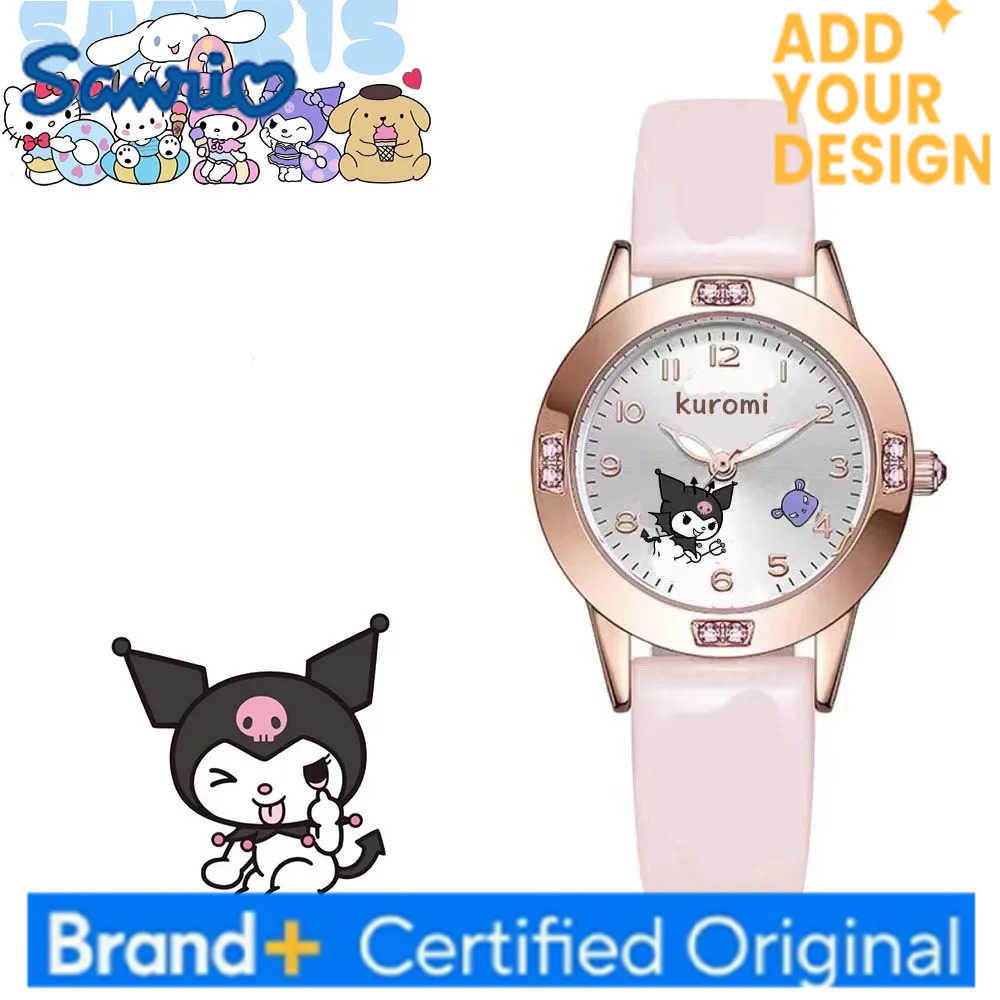 Sanrio Hello Kitty children Watch Kuromi Cinnamoroll Kawaii Quartz Casual My Melody WristWatch Women Girl Children Gifts H2512231