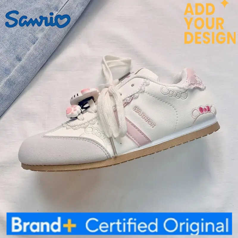 Sanrio Cute Girls Sports Shoes New Anime Womens Student Wear-Resistant Autumn Winter Casual Training Shoes Small White Shoes H251223