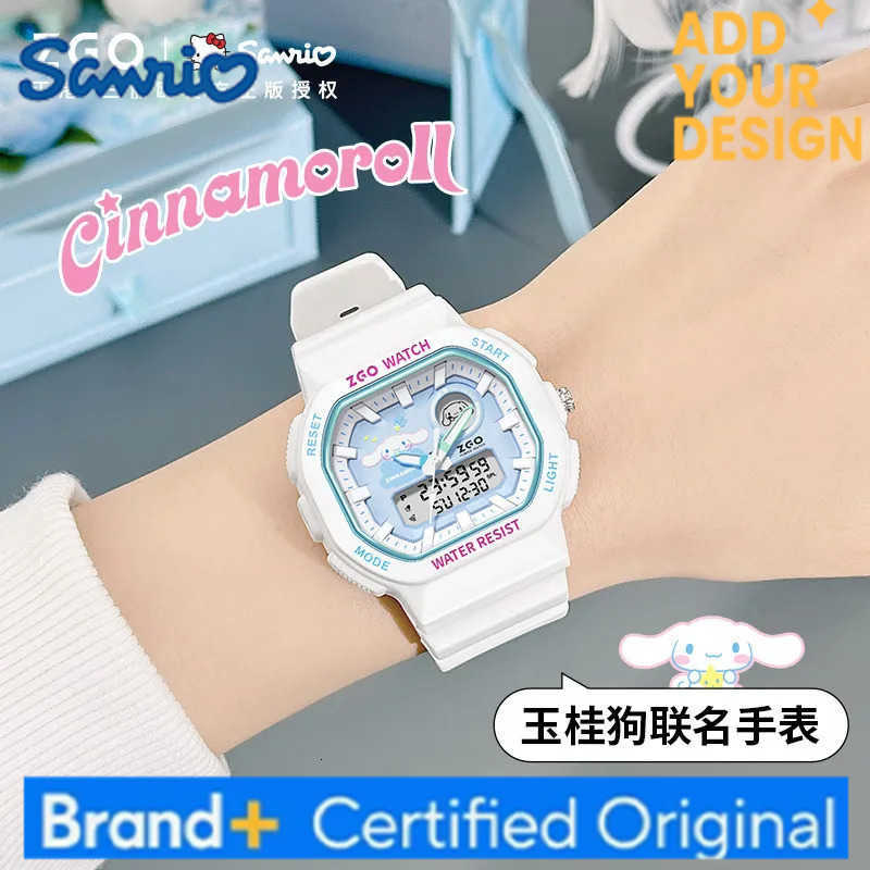 Sanrio cinnamon kids watch for girls fashion sports waterproof glow-in-the-dark digital watch birthday gift 810 H251223