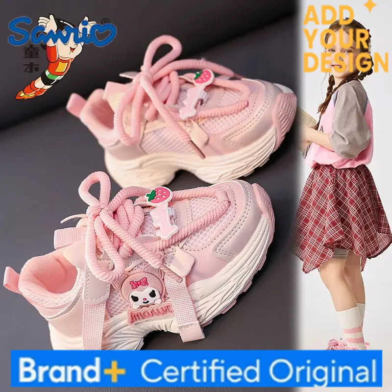 Sanrio Kawaii Student Cartoon Comfortable Sports Shoes Running Shoes Kuromi Children Birthday Gifts for Girls H251223
