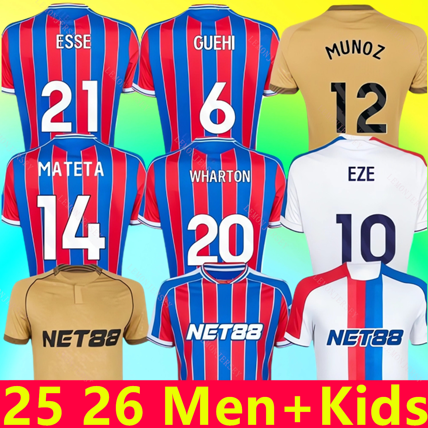 25 26 PaLaCes EZE 2025 2026 WINNER NKETIAH SARR Football Shirt football kit Soccer Jerseys RICHARDS LERMA EDOUARD HOLDING CrYsTalS MUNOZ MATETA SCHLUPP Men kids tops