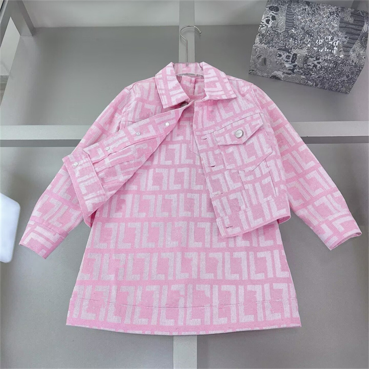Lovely Baby Girl Dresses Designer Hoodie Dress For Kid Luxury Princess Skirt Girl Hooded Children Cartoon Dress Baby Kids Clothing B9