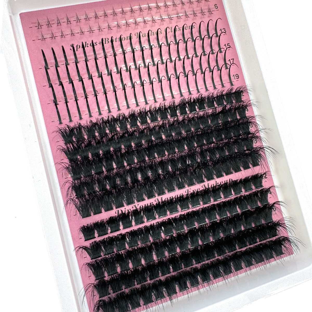 60D-200D BottomSpiky Lashes Clusters Volume Individual Lashes Cluster Extensions Spikes Lashes Clusters DIY Fairy/Manga EyelashT251223