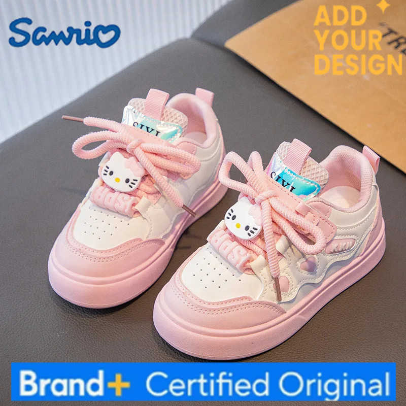 Sanrio New 2025 Spring Autumn Girls Fashion Sneakers Princess Style Lightweight Casual Shoes for Little Girls H251223